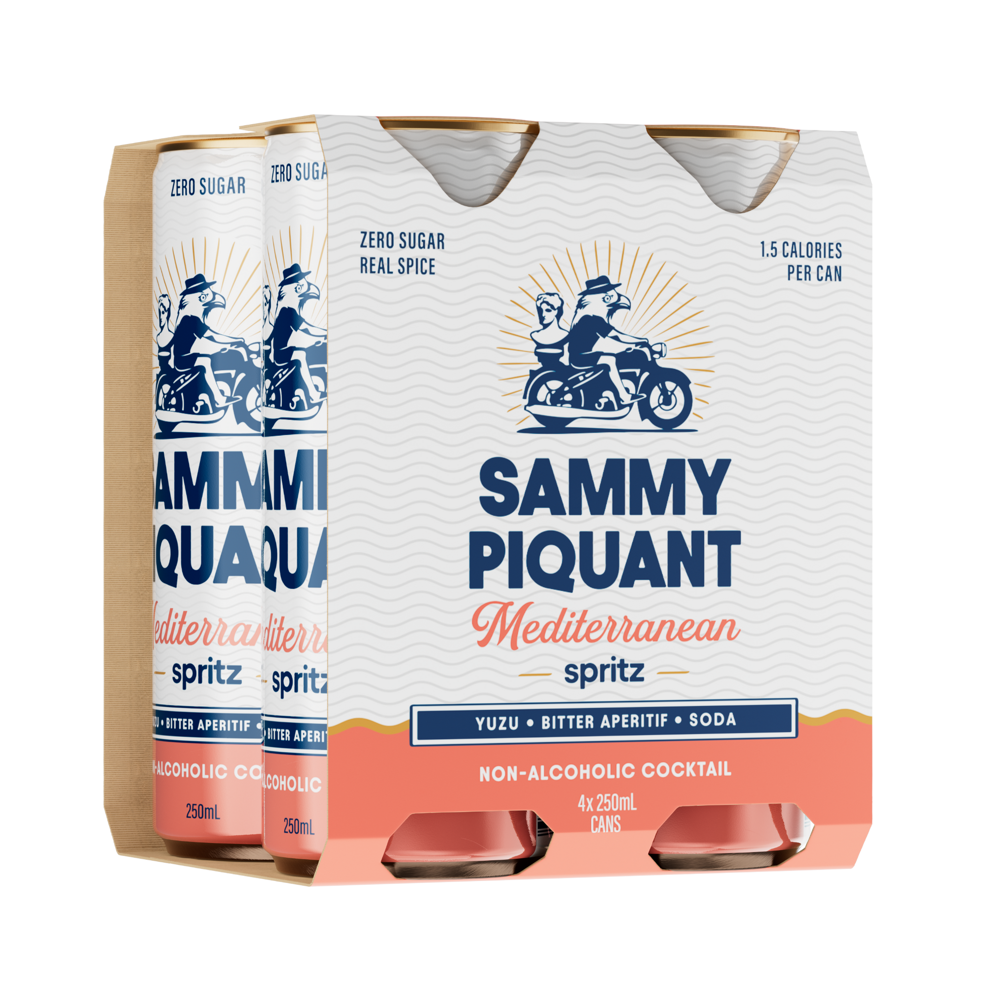 ZERO SUGAR Non-Alcoholic Mediterranean Spritz 250ml x4