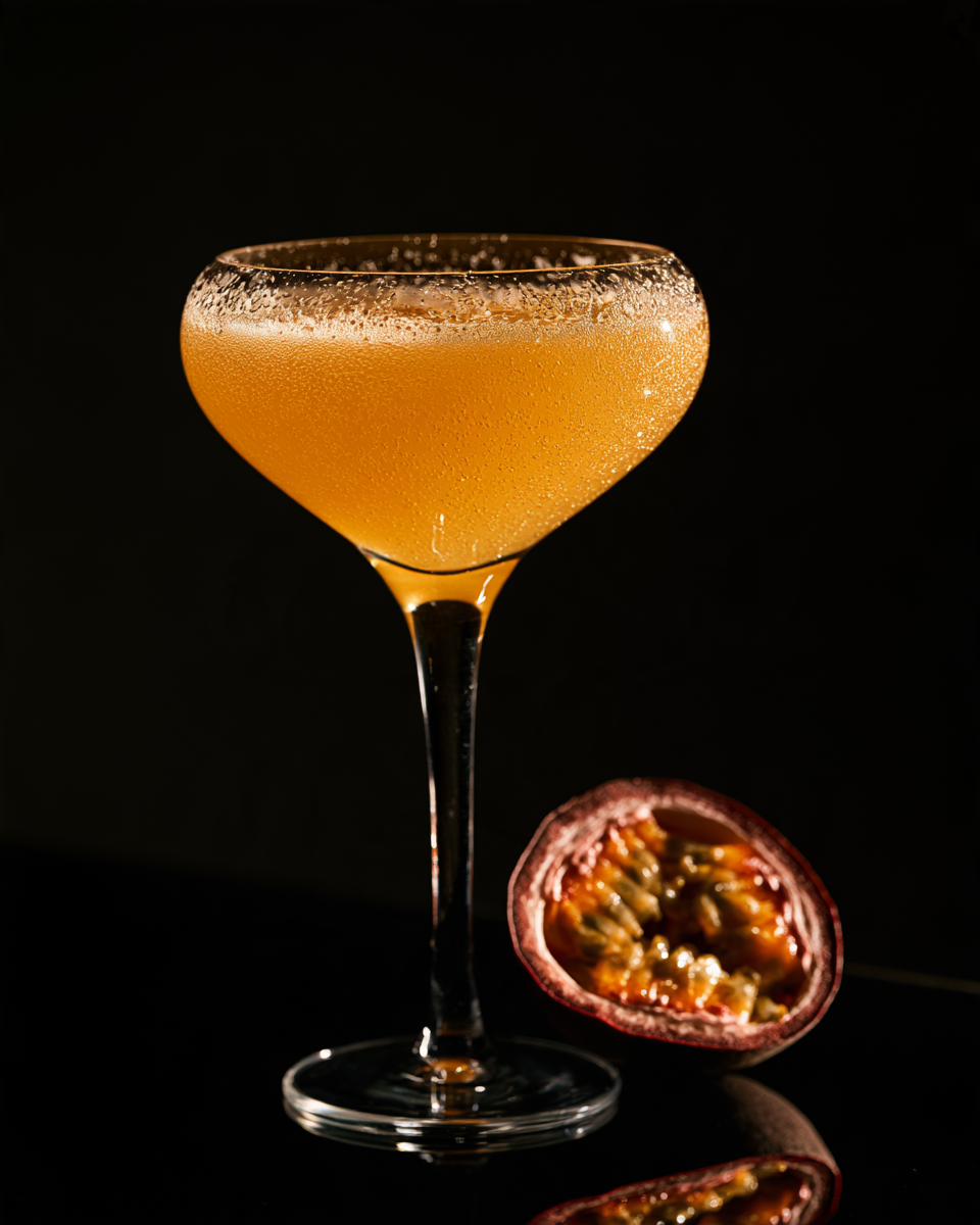 The Virgin Pornstar, cocktail concept image for recipe review