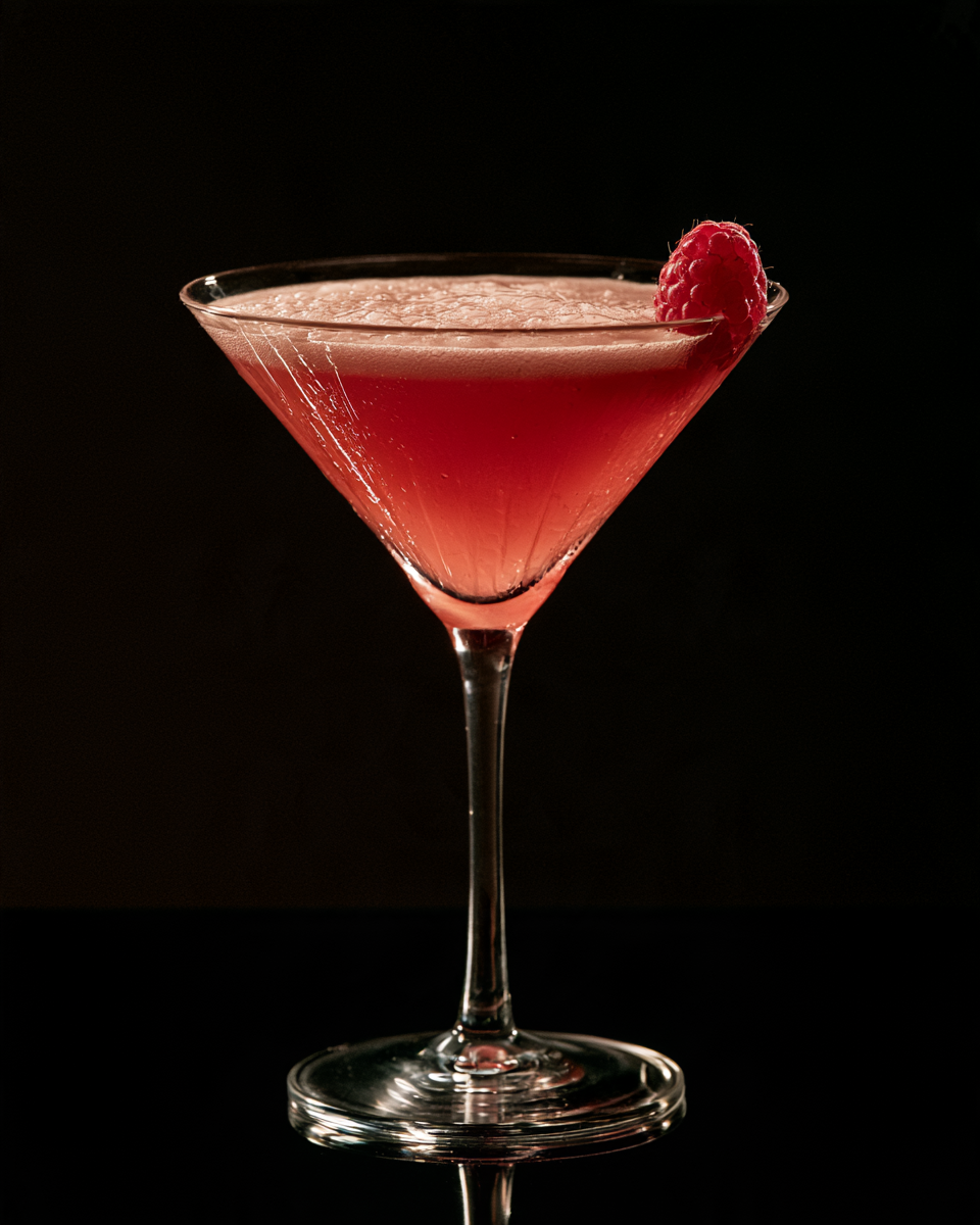 French Martini Rendezvous, cocktail concept image for recipe review