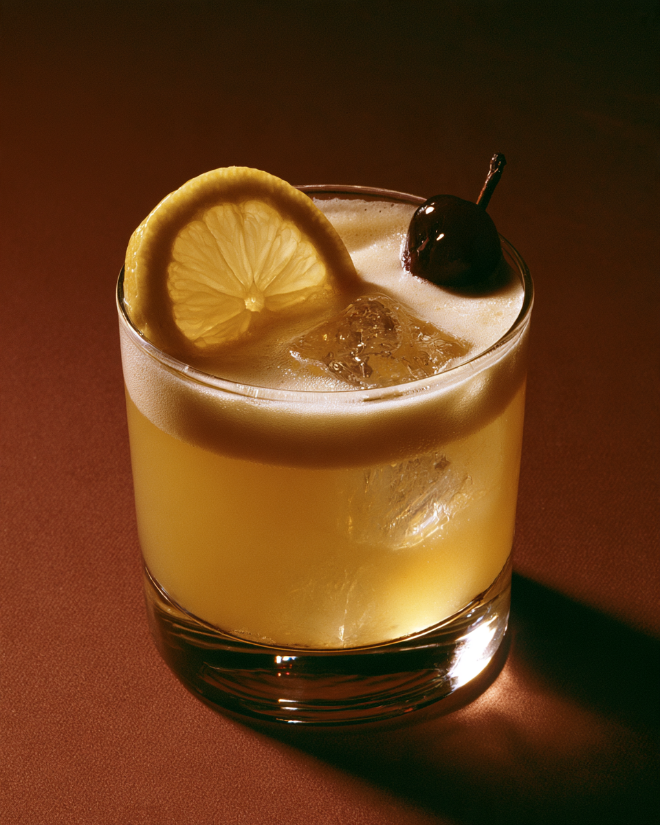 Hazelnut Sour, cocktail concept image for recipe review