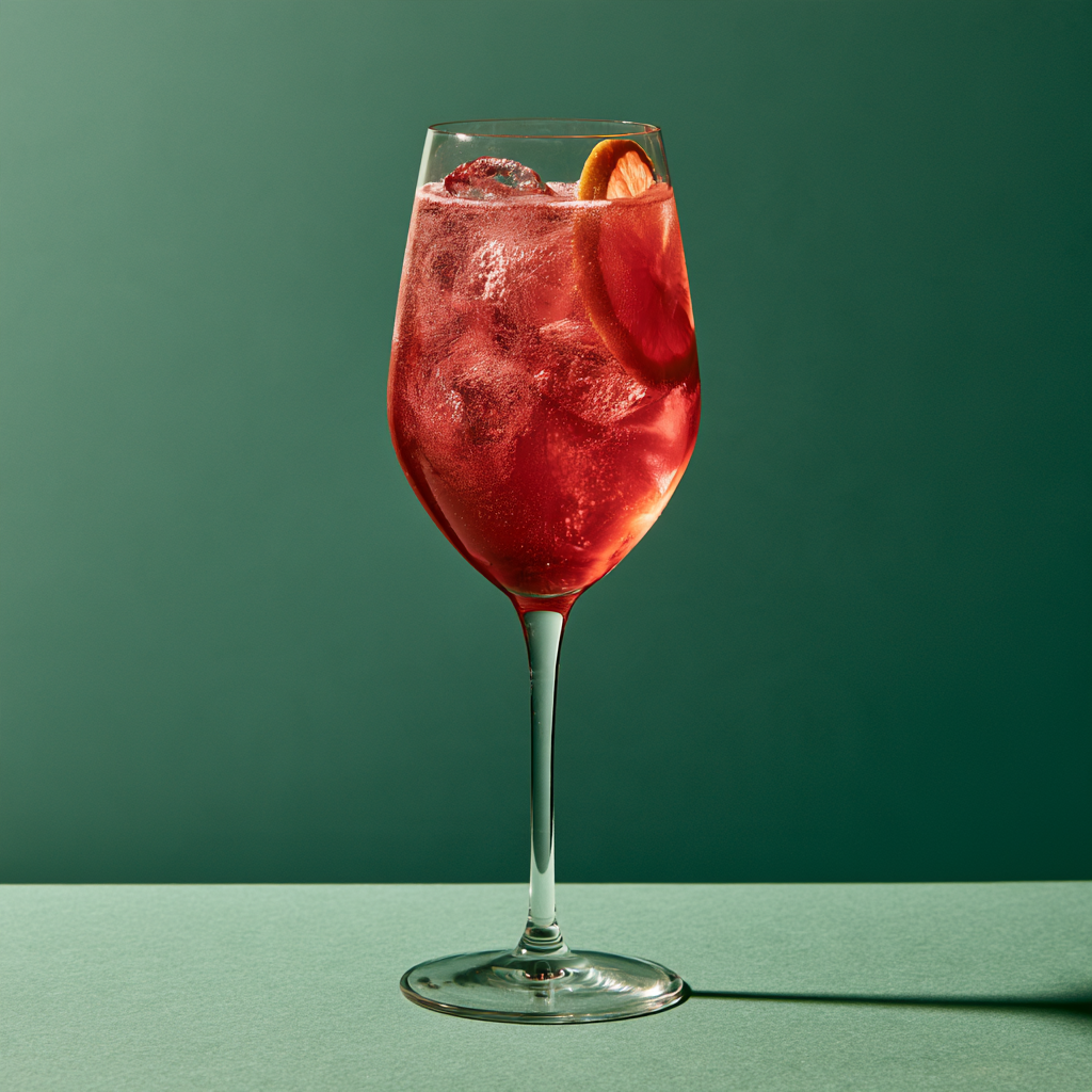 Hibiscus and Orange Spritz