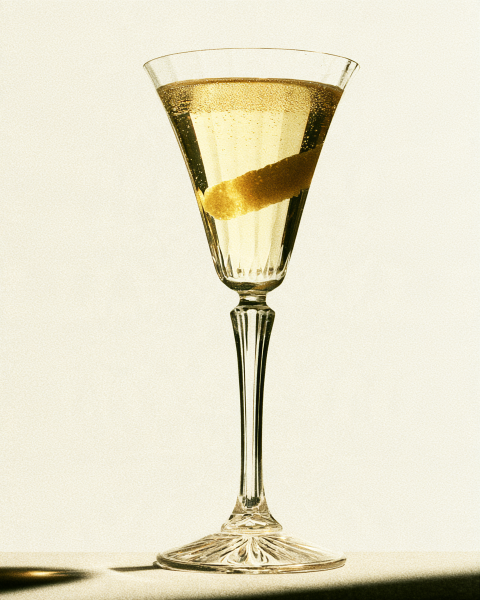 White Tie, cocktail concept image for recipe review